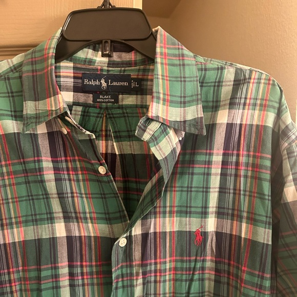 SOLD Plaid Polo by Ralph Lauren shirt - Picture 6 of 6
